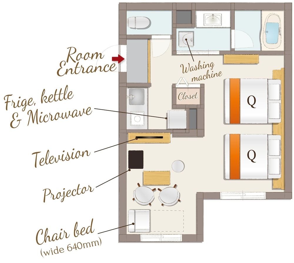 RESI STAY Gojozaka 2 Queen and chair bed - Modern Apartment(Please see all information about our room before you book) 18