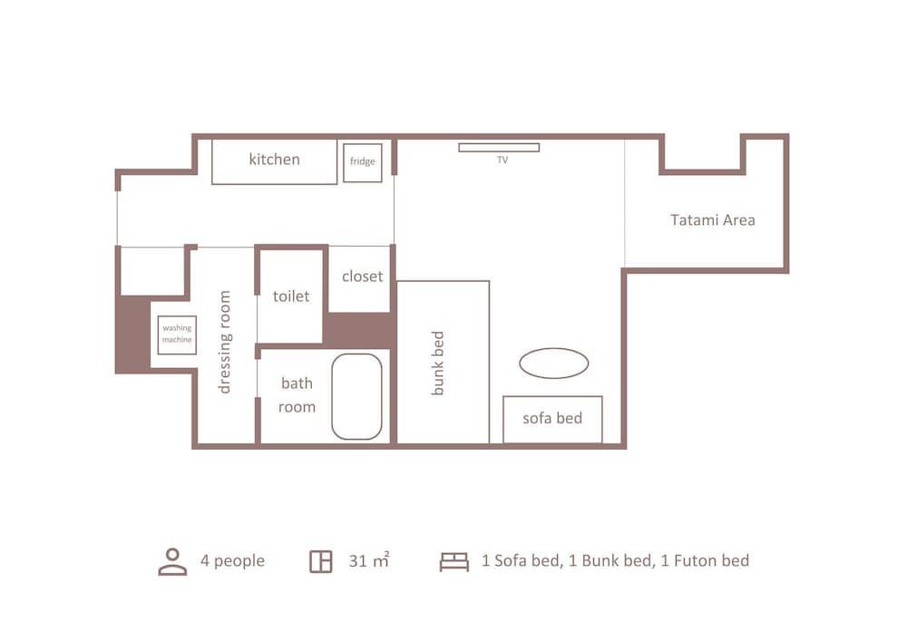 Minn Umeda East Quadruple Room 8