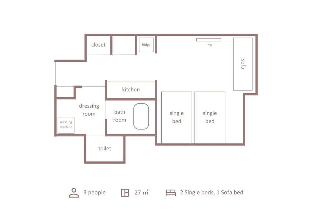 Minn Umeda East Twin Room 8