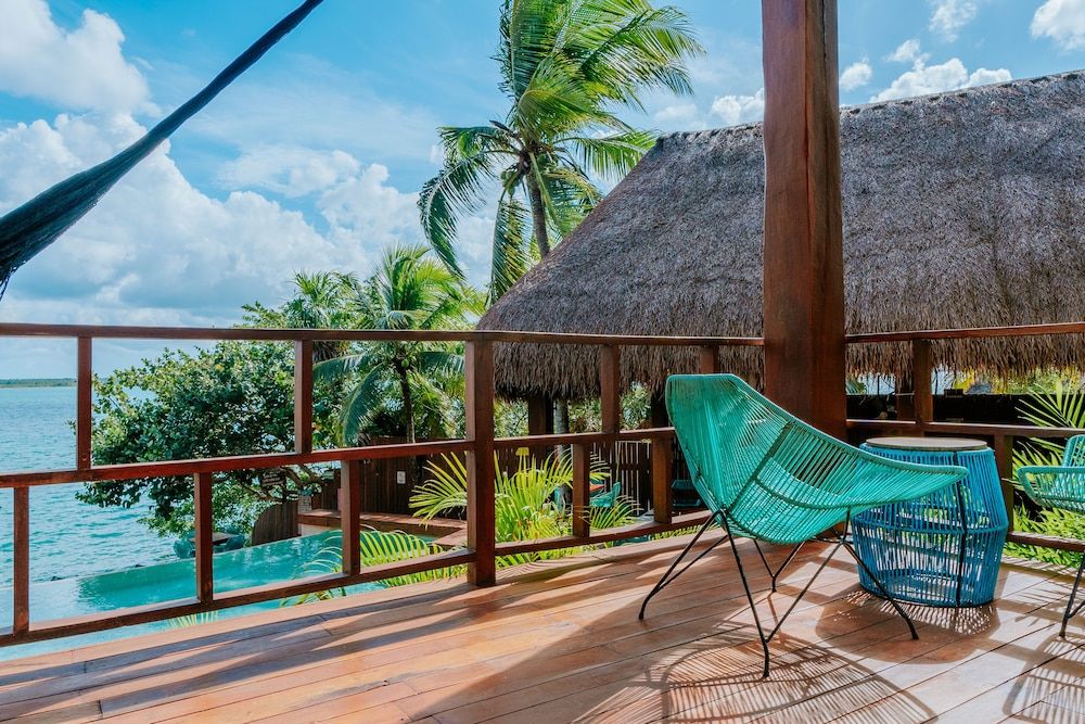 Khaban Bacalar Hotel Boutique Master Double Suite with Balcony Lagoon View 5