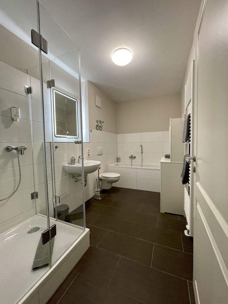 Pension Burkhardt Deluxe Apartment, Private Bathroom 7