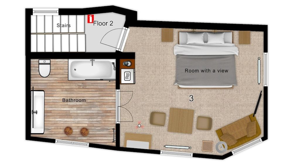 B&B Bariseele Adults only Romantic Suite, 1 King Bed, City View 4