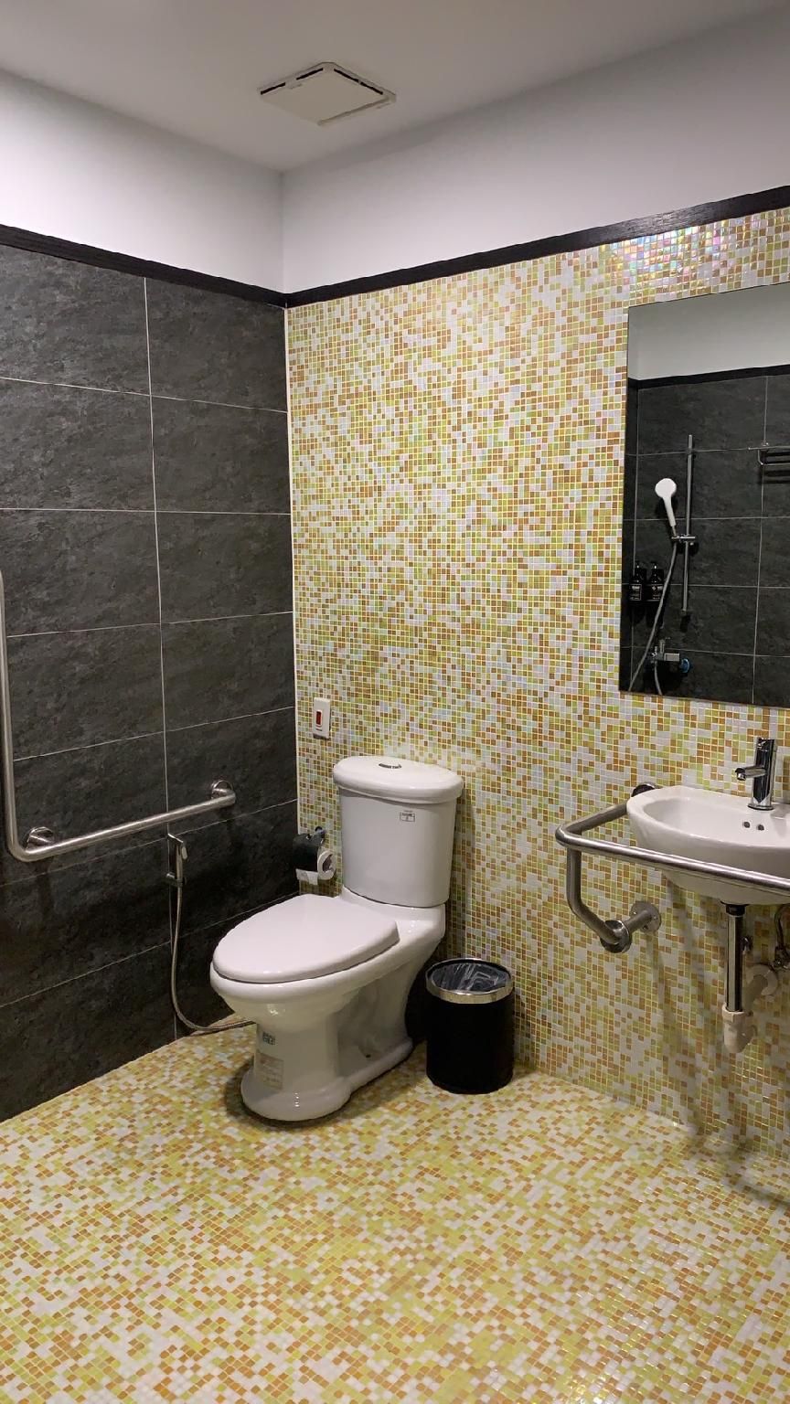 bunk bed shared bathroom