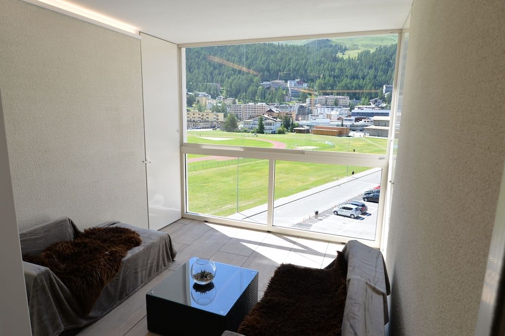 Hotel Sonne St Moritz Superior Double Room, 1 Queen Bed, Lanai, Mountain View 9