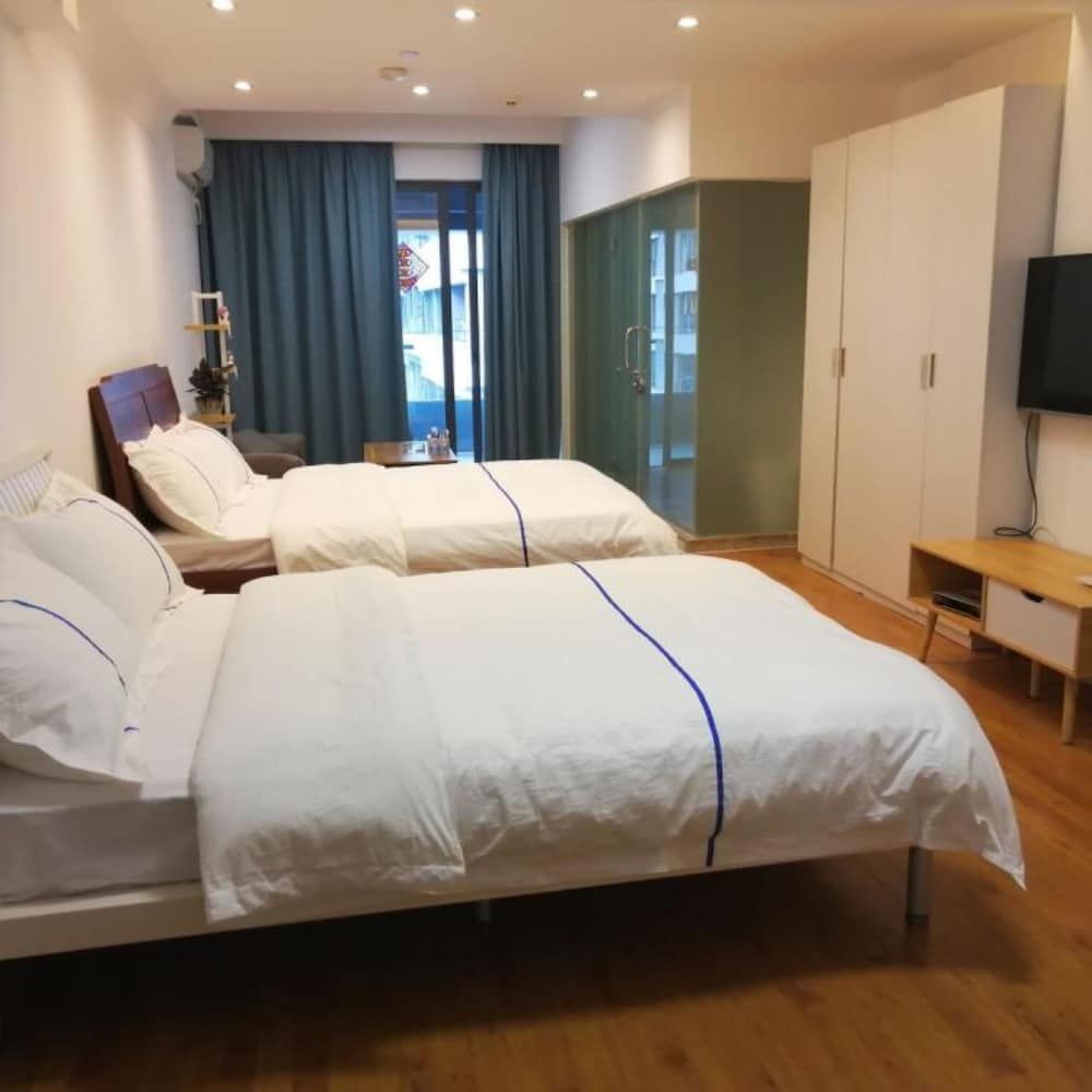 Shenzhen Yiwan Service Apartment Business Twin Room, 2 Double Beds 6