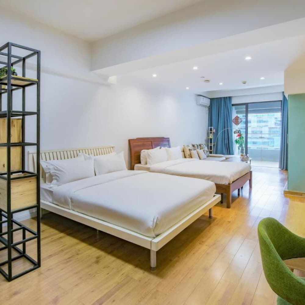 Shenzhen Yiwan Service Apartment Business Twin Room, 2 Double Beds 3