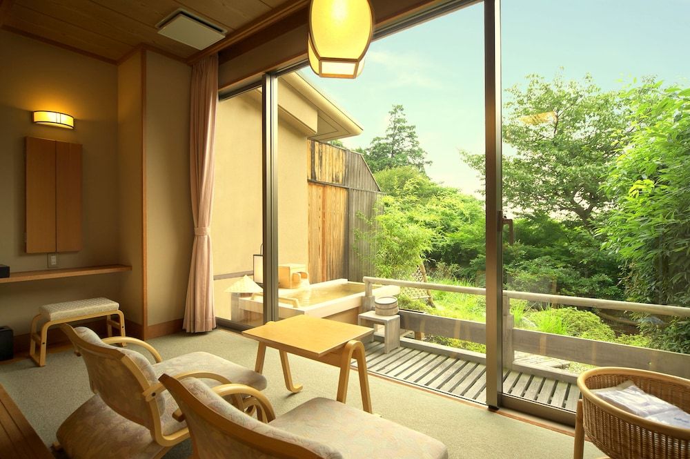 Deluxe Japanese Room with Outside Bath (12.5 Tatami Mats)