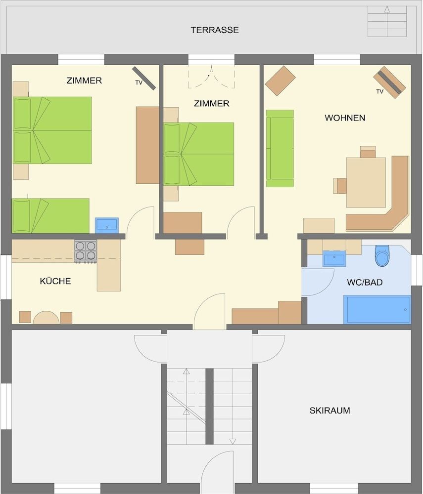 Room layout blue print