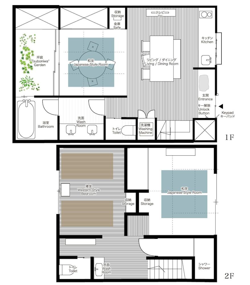Tasokare Machiya House Deluxe Townhome, 3 Bedrooms, Kitchen, Courtyard View 8
