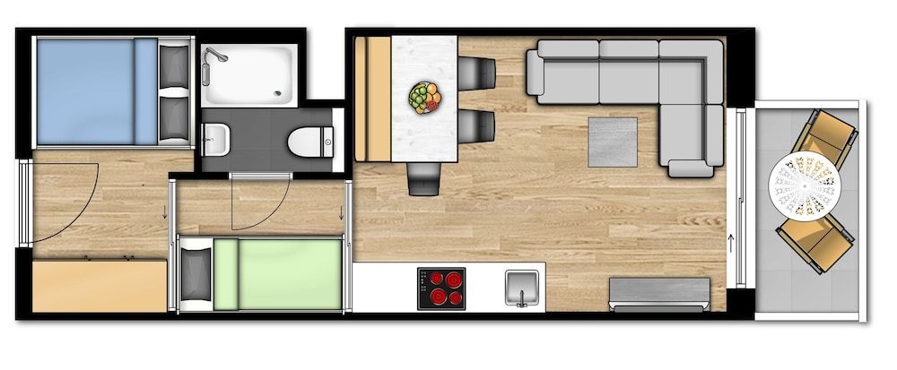 Holiday Suites Jabbeke Family suite | 2 adults - 3 kids 4