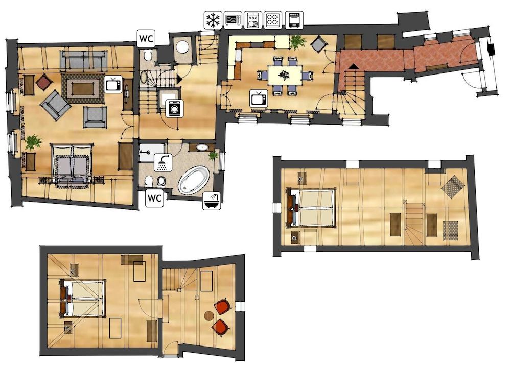 Room layout blue print