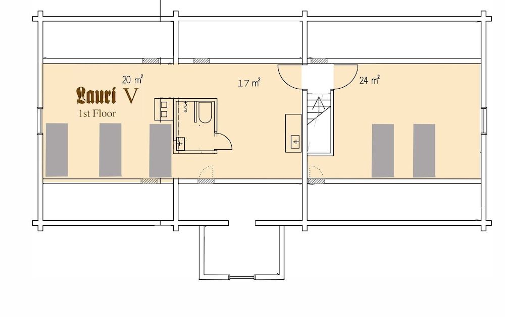 LAURI Historical Log House Manor Romantic Apartment, 2 Bedrooms 8