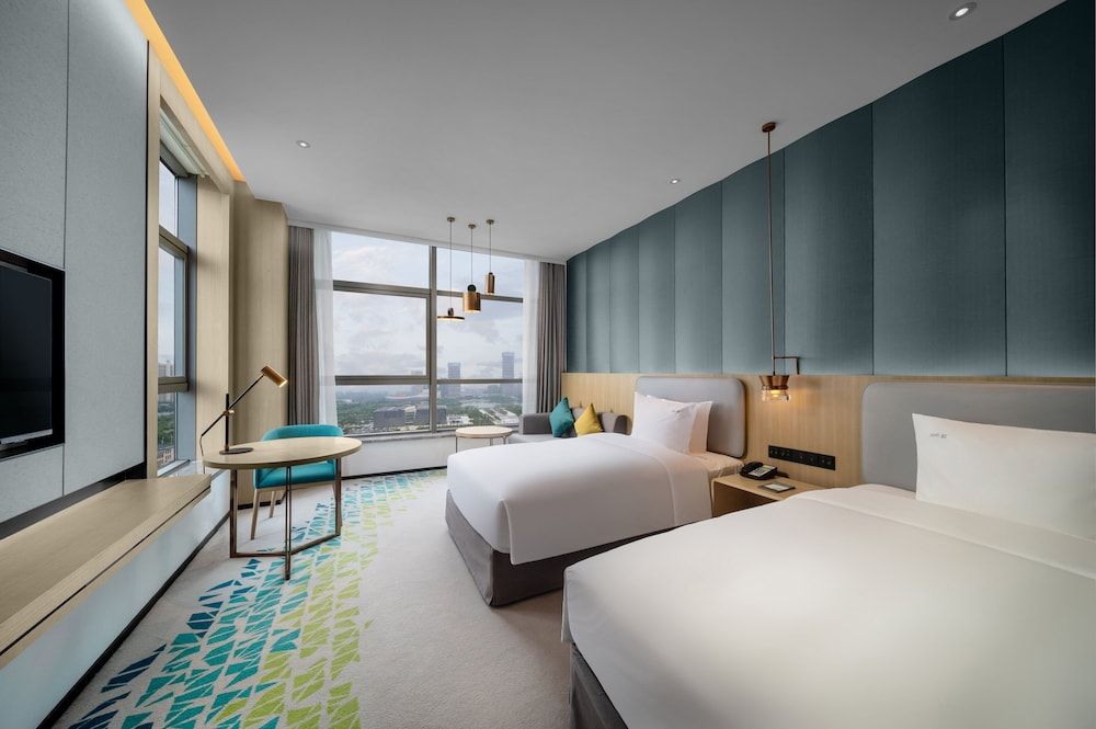 Standard Room, 2 Double Beds, Lake View