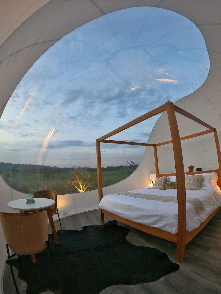 Green Land Bubble Glamping By Mint Family Bubble One King bed and Two Sofa Beds 2