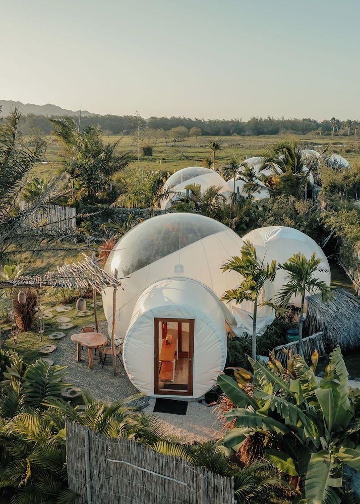 Green Land Bubble Glamping By Mint Family Bubble One King bed and Two Sofa Beds 6