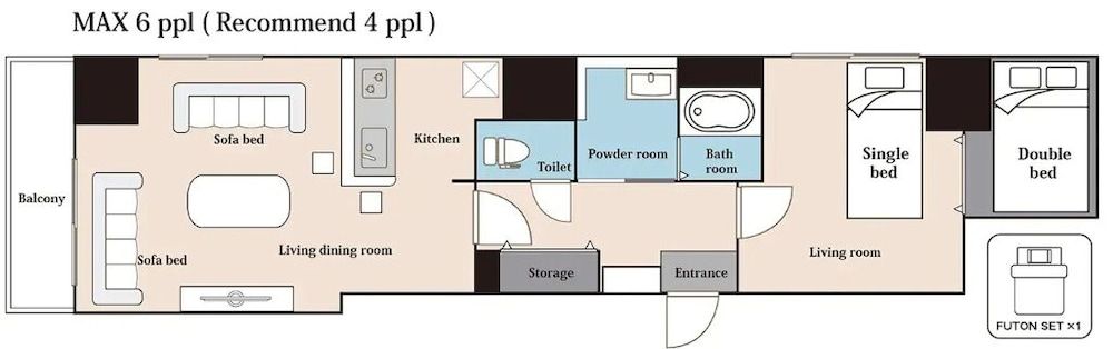 Room layout blue print