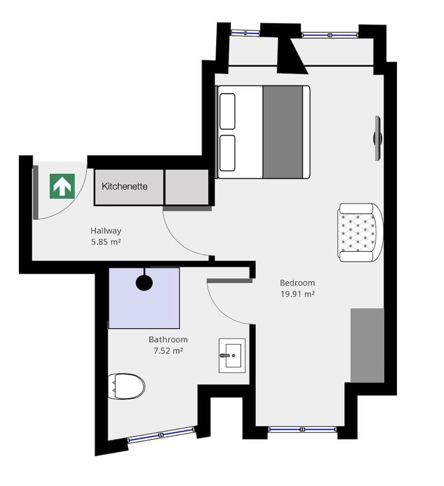 Room layout blue print