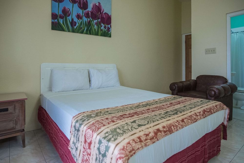 Economy Double Room, 1 Queen Bed, Partial Ocean View, Beachfront