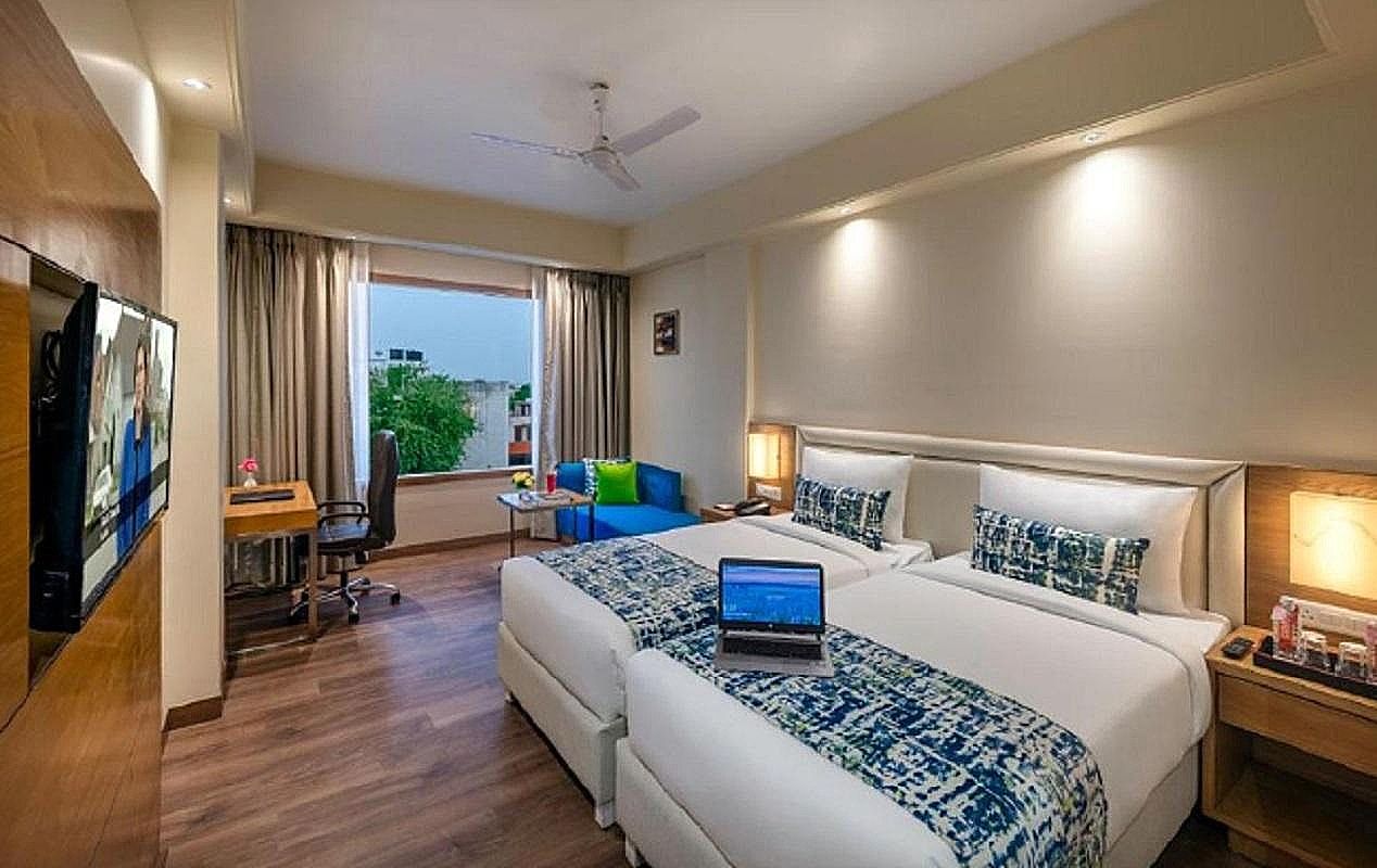 Lords Inn Jaipur Club Twin Bed  2