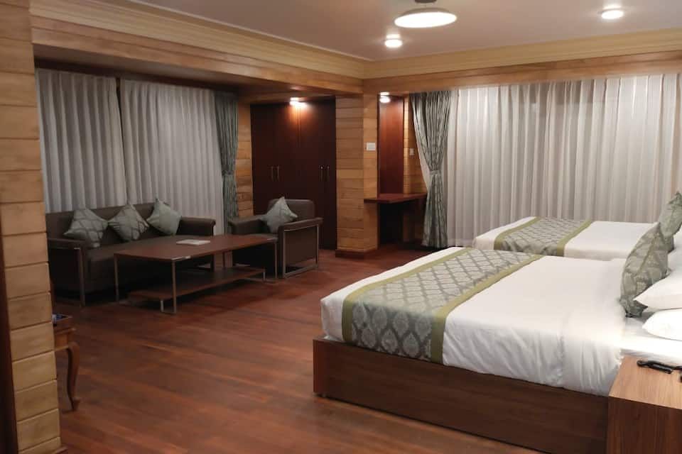 Luxury family view room with balcony