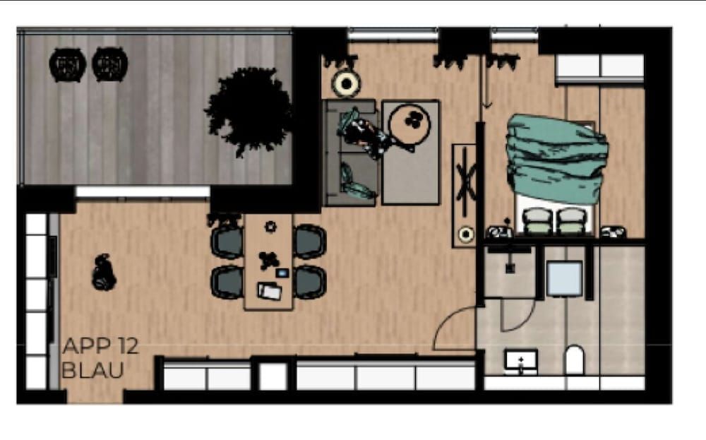 Room layout blue print