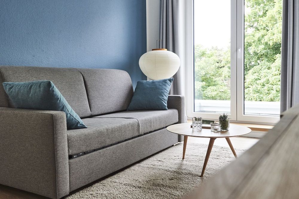 Boardinghome Oldenburg Design Apartment, 1 Bedroom, Patio, Garden View (Apartment 5 - Blue) 12