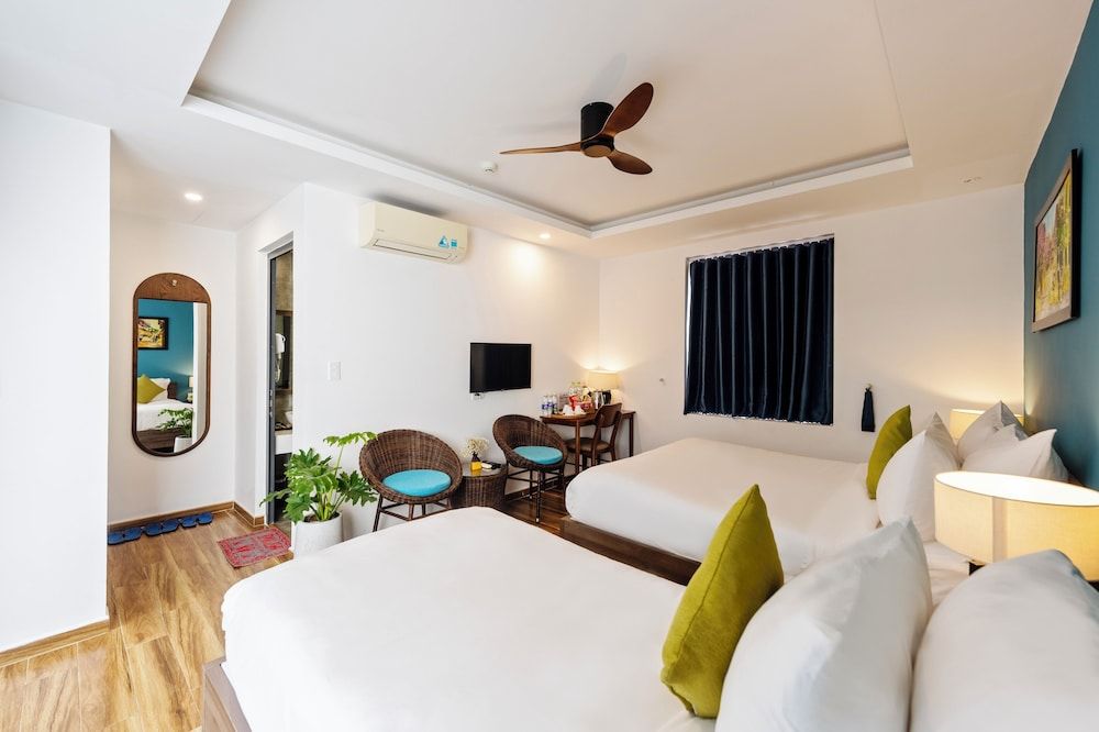 Deluxe Triple Room, Balcony, Pool View