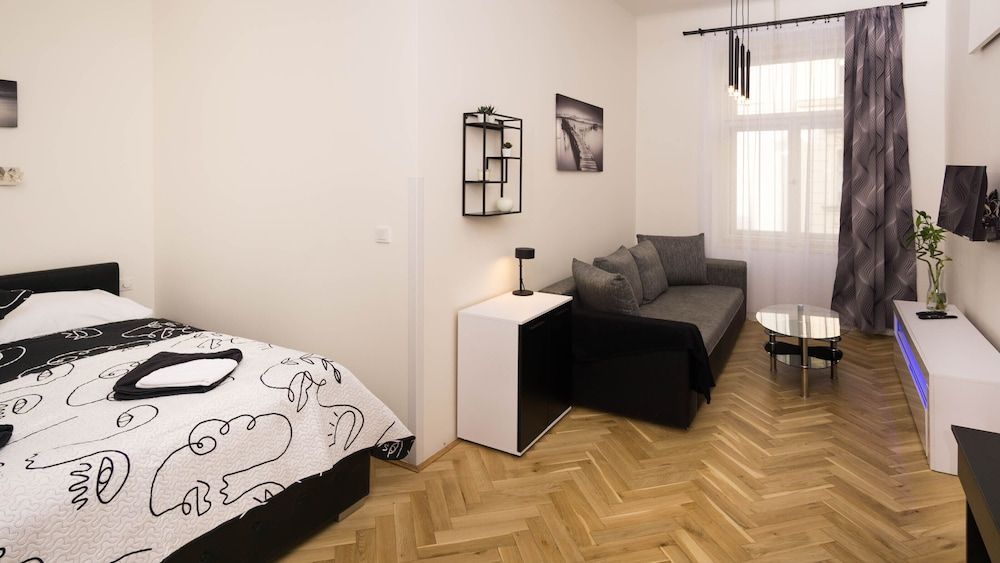 undefined Black & White Apartment by Wenceslas Sq. 8