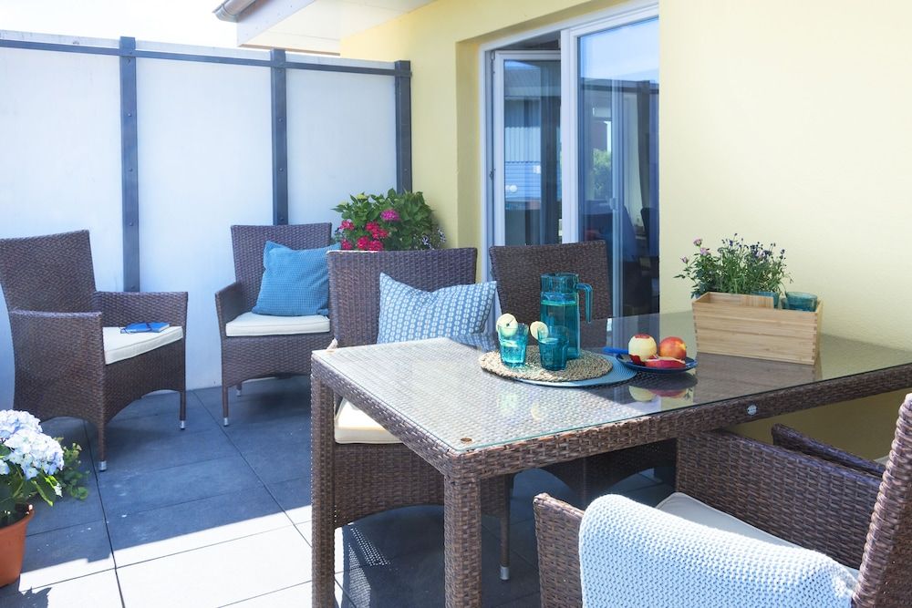 Freie Sicht Das Nordsee-Gesundheitshaus 2 Deluxe Apartment, Balcony 7