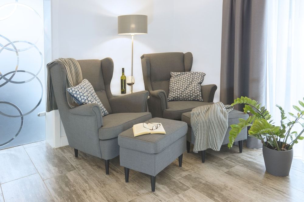 Freie Sicht Das Nordsee-Gesundheitshaus 2 Deluxe Apartment, 1 King Bed, Beachfront 5