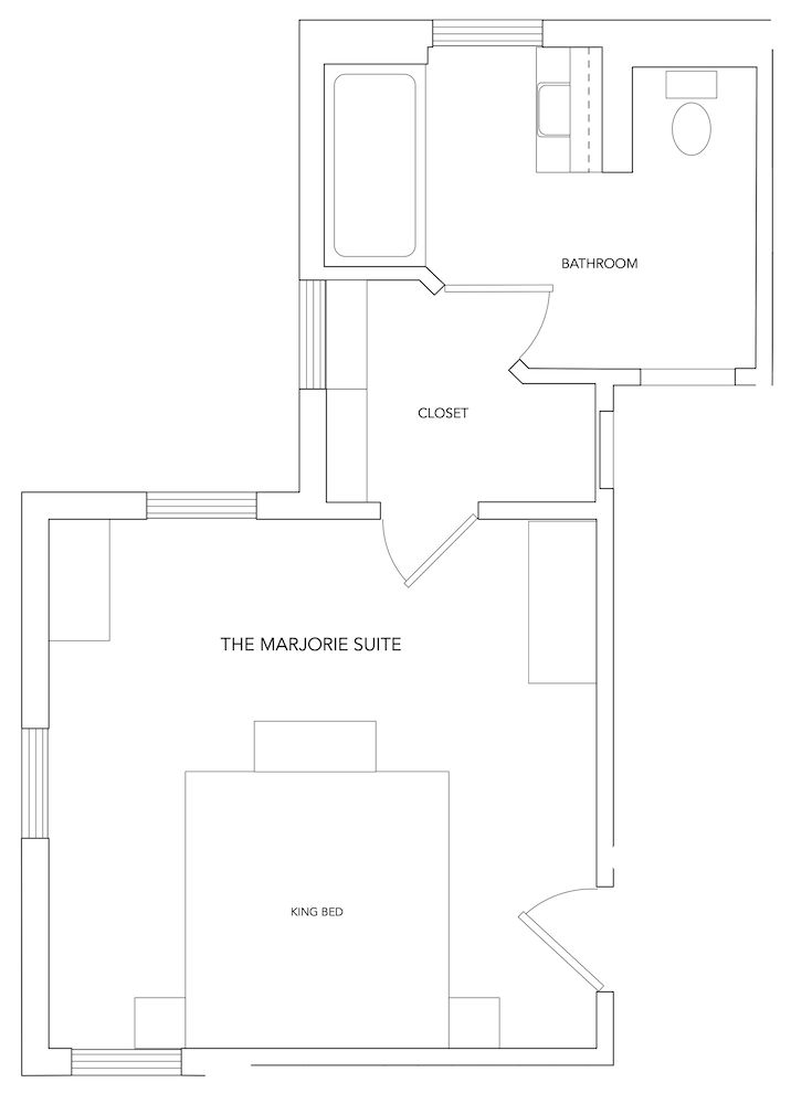 Room layout blue print