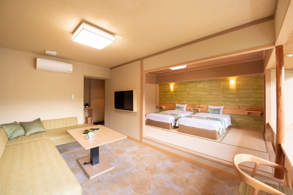 Renewal Twin Room A with Tatami Area and Lake View, Non Smoking