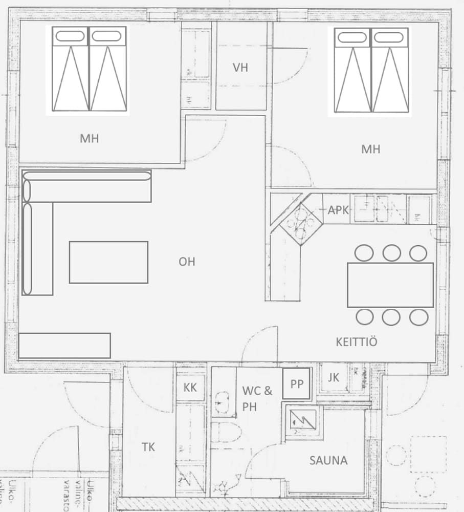 Room layout blue print