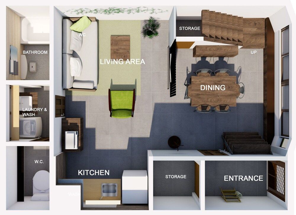 Room layout blue print