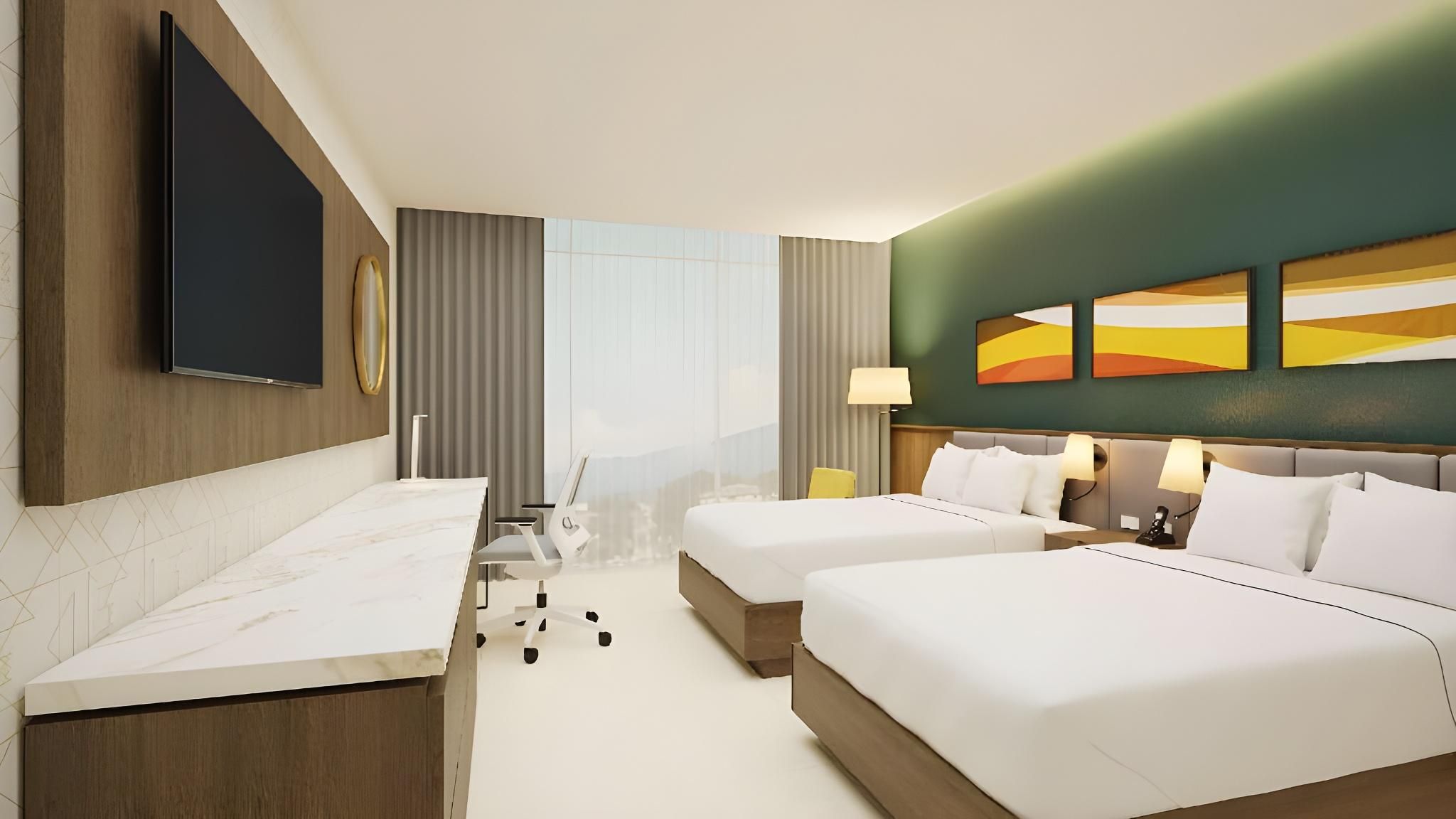 2 Double Beds Mountain View