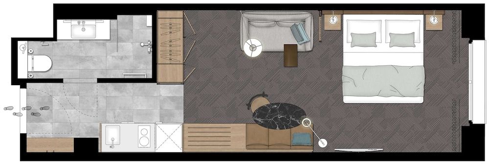 Adina Apartment Hotel Dusseldorf Studio 13