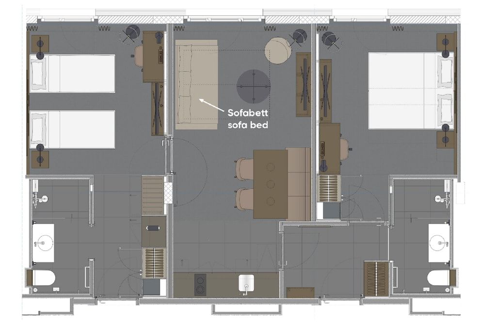 Room layout blue print