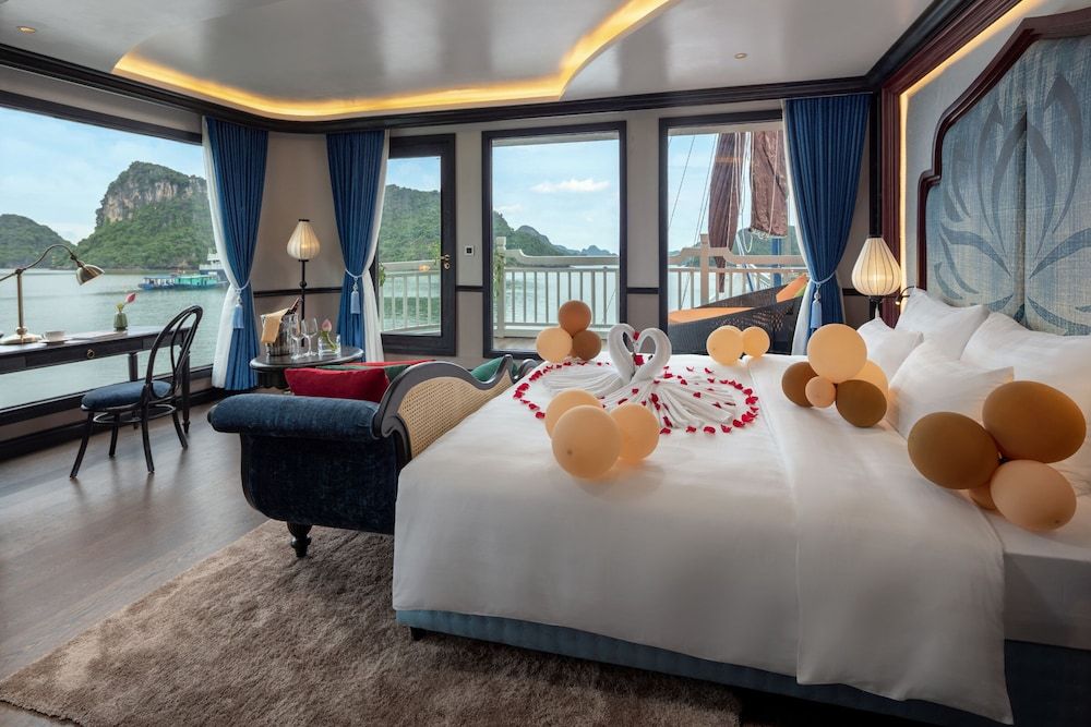 Verdure Lotus Luxury Cruise on Lan Ha Bay Lotus Suite Room With Balcony 2