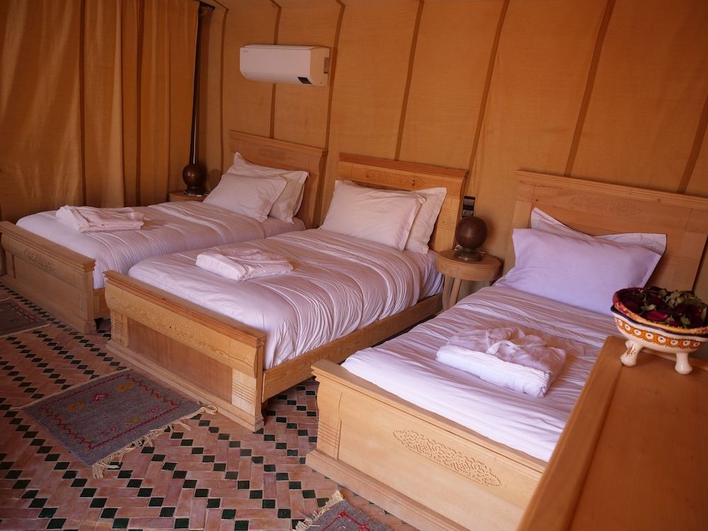 Royal Luxury Camp Grand Tent, 3 Twin Beds, Mountain View