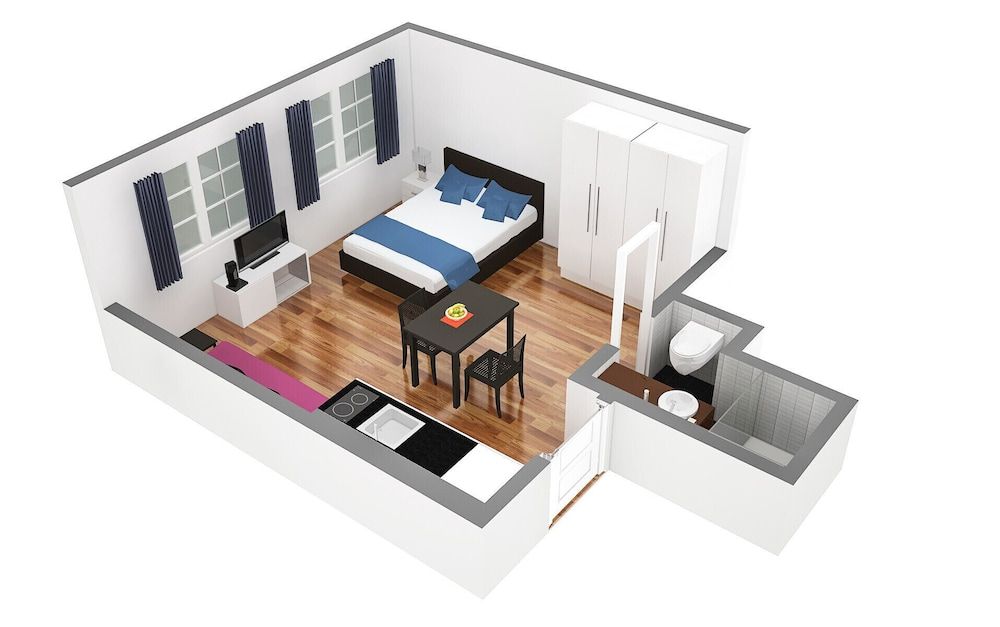 Room layout blue print