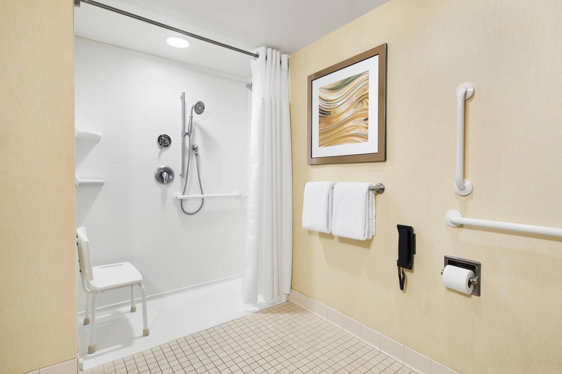 Queen Room with Two Queen Beds and Roll-in Shower - Mobility and Hearing Accessible