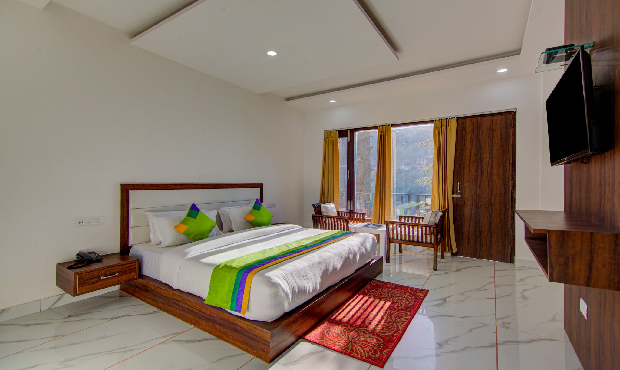 Treebo Down Town, Dalhousie Standard Room With Balcony And Hill View