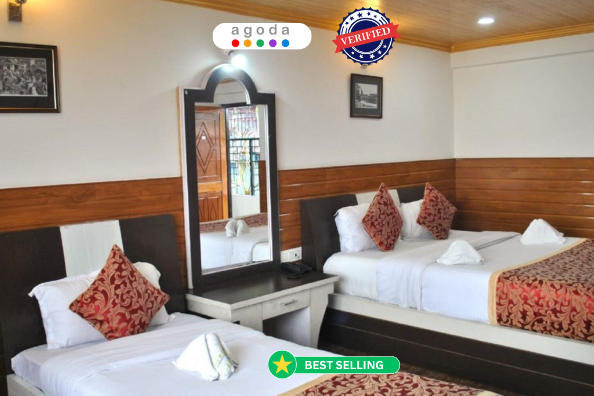 Deluxe Double Room, Multiple Beds(1 King Bed and 1 Twin Futon)