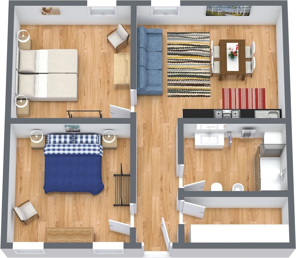 Room layout blue print