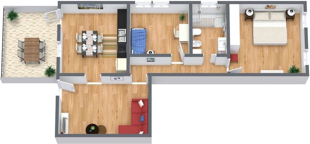 Room layout blue print
