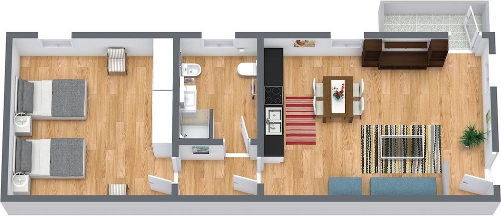 Room layout blue print