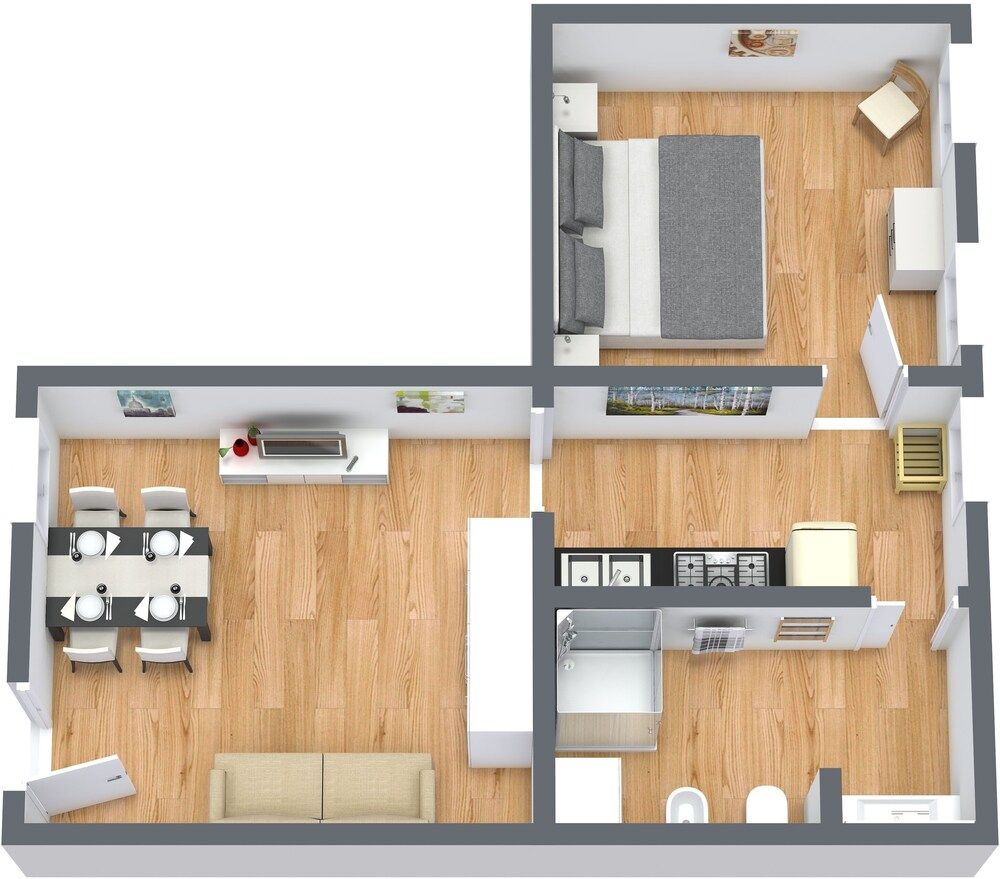 Room layout blue print