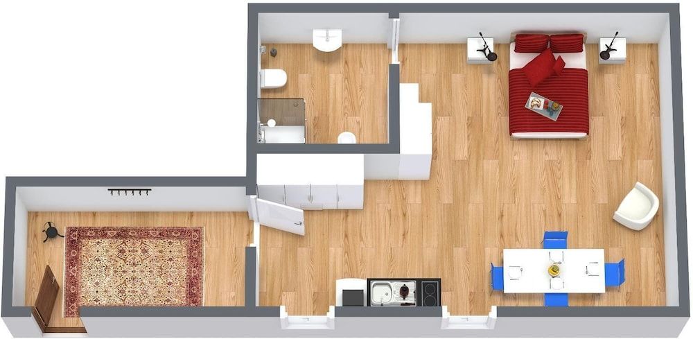 Room layout blue print