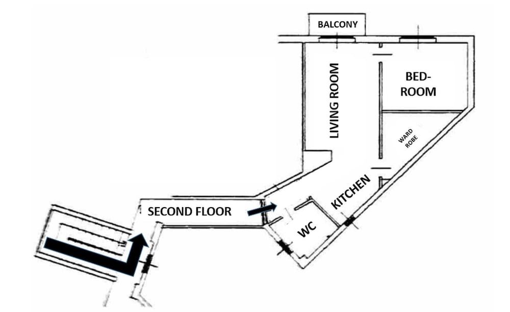 Room layout blue print