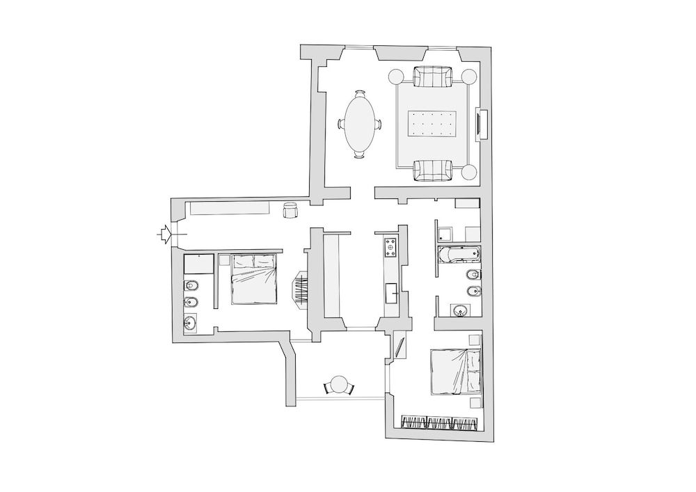 Room layout blue print